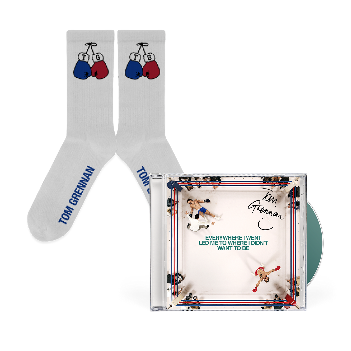 TG Boxing Gloves Socks + Signed CD