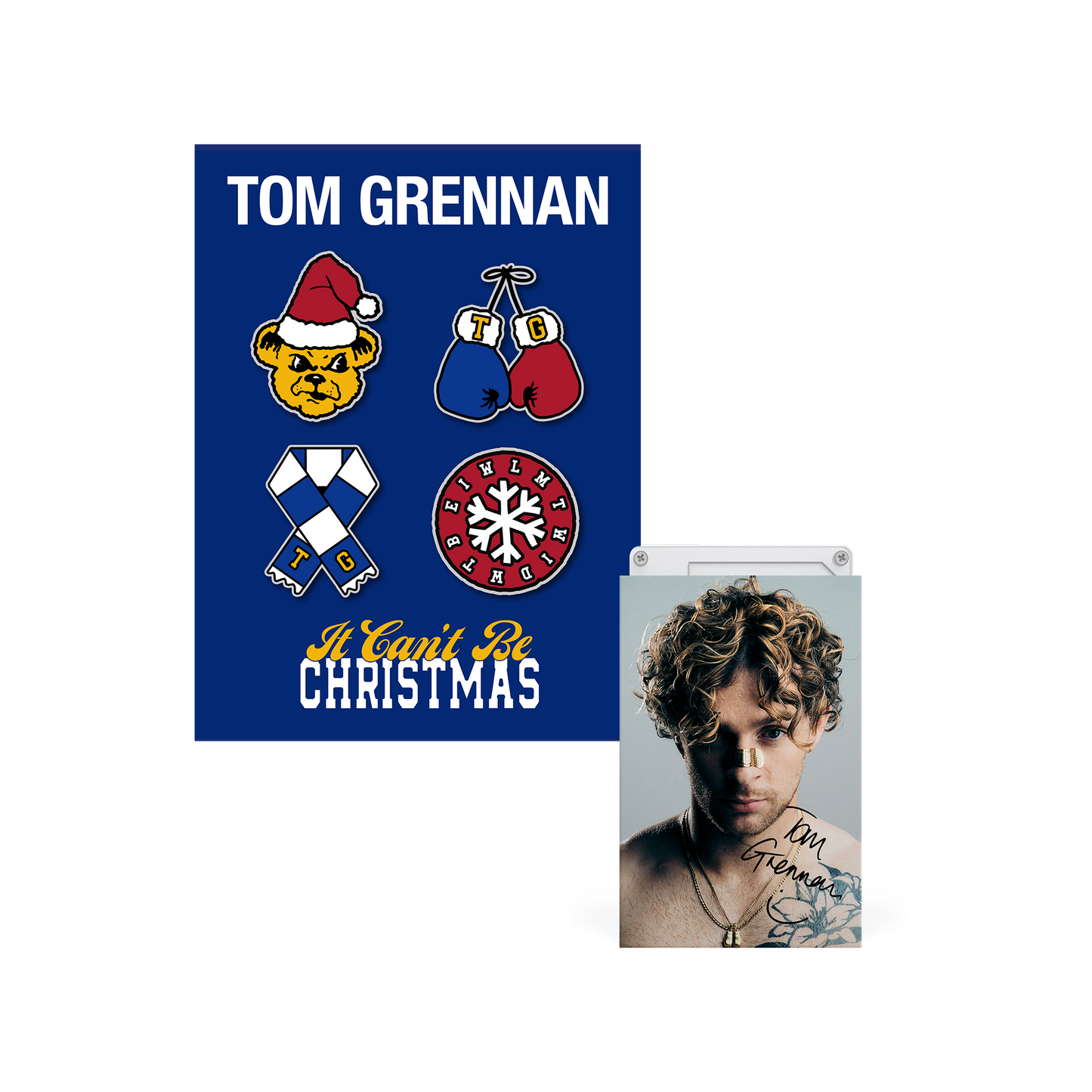 It Can't Be Christmas Pin Set + Signed Cassette