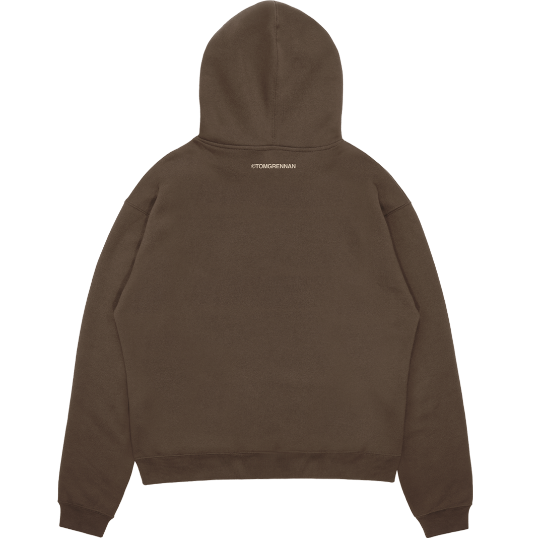 Everywhere I Went, Led Me to Where I Didn't Want to Be | Brown Hoodie