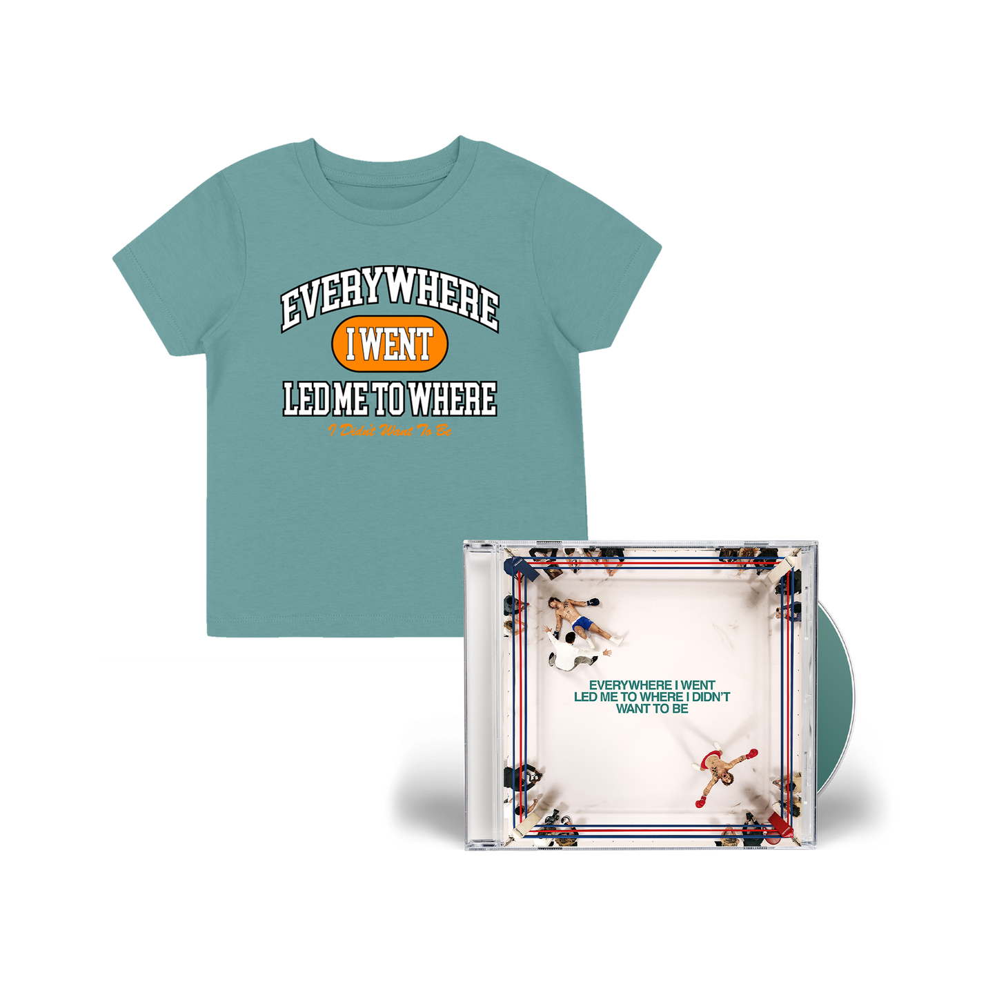 Everywhere I Went, Led Me to Where I Didn't Want to Be | Green Kids Tee + Standard CD