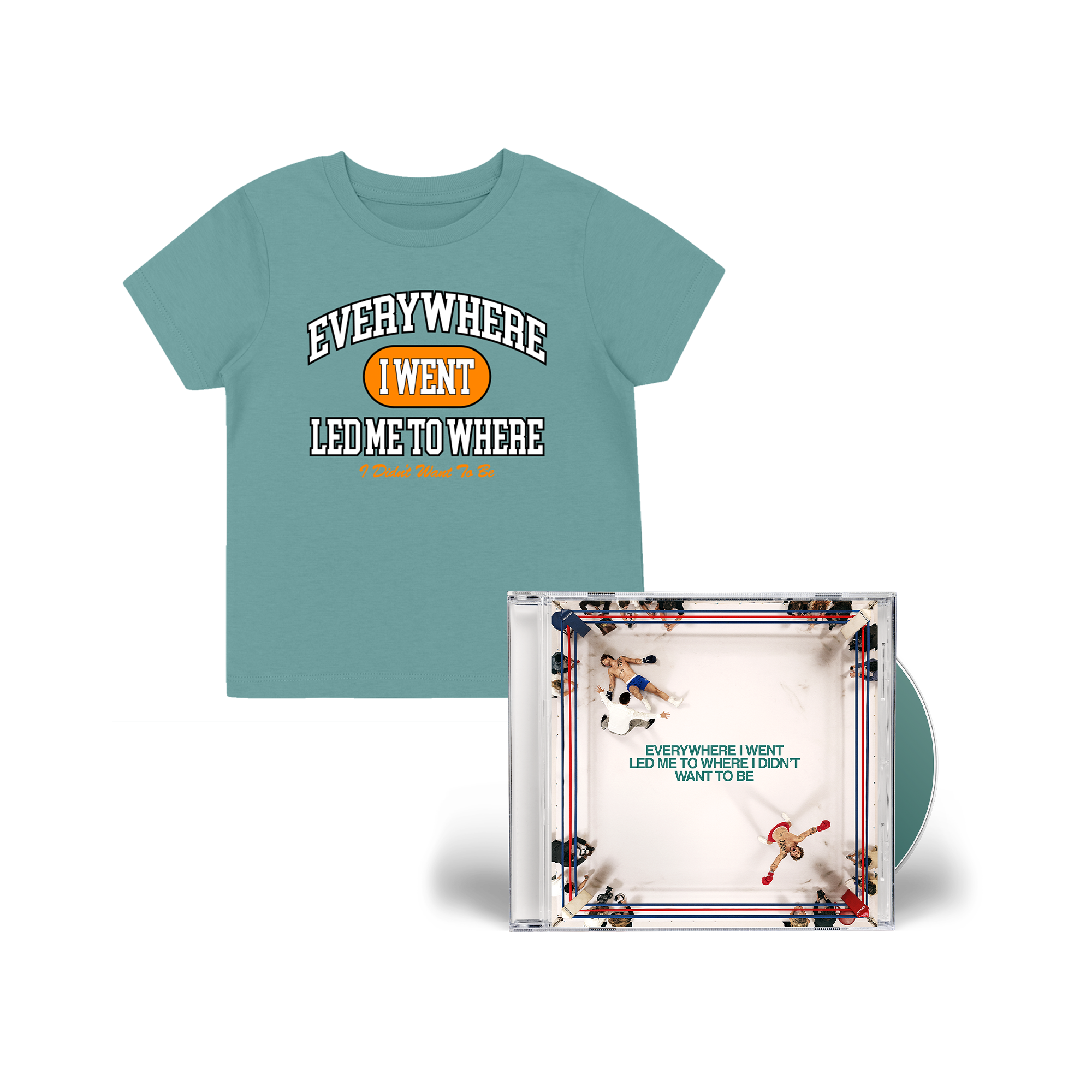 Everywhere I Went, Led Me to Where I Didn't Want to Be | Green Kids Tee + Standard CD