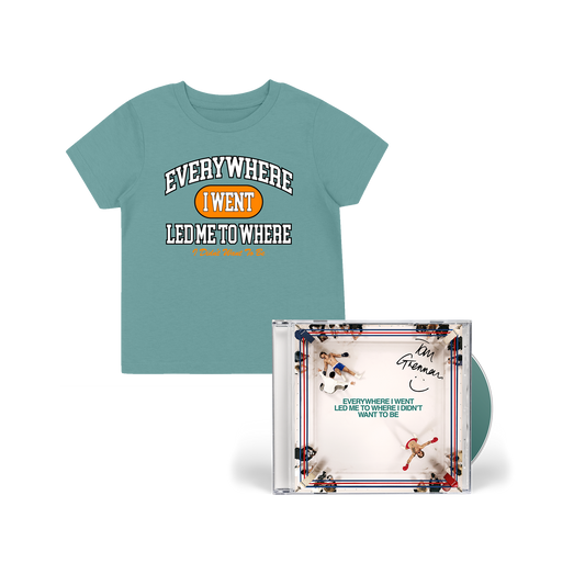 Everywhere I Went, Led Me to Where I Didn't Want to Be | Green Kids Tee + Signed CD