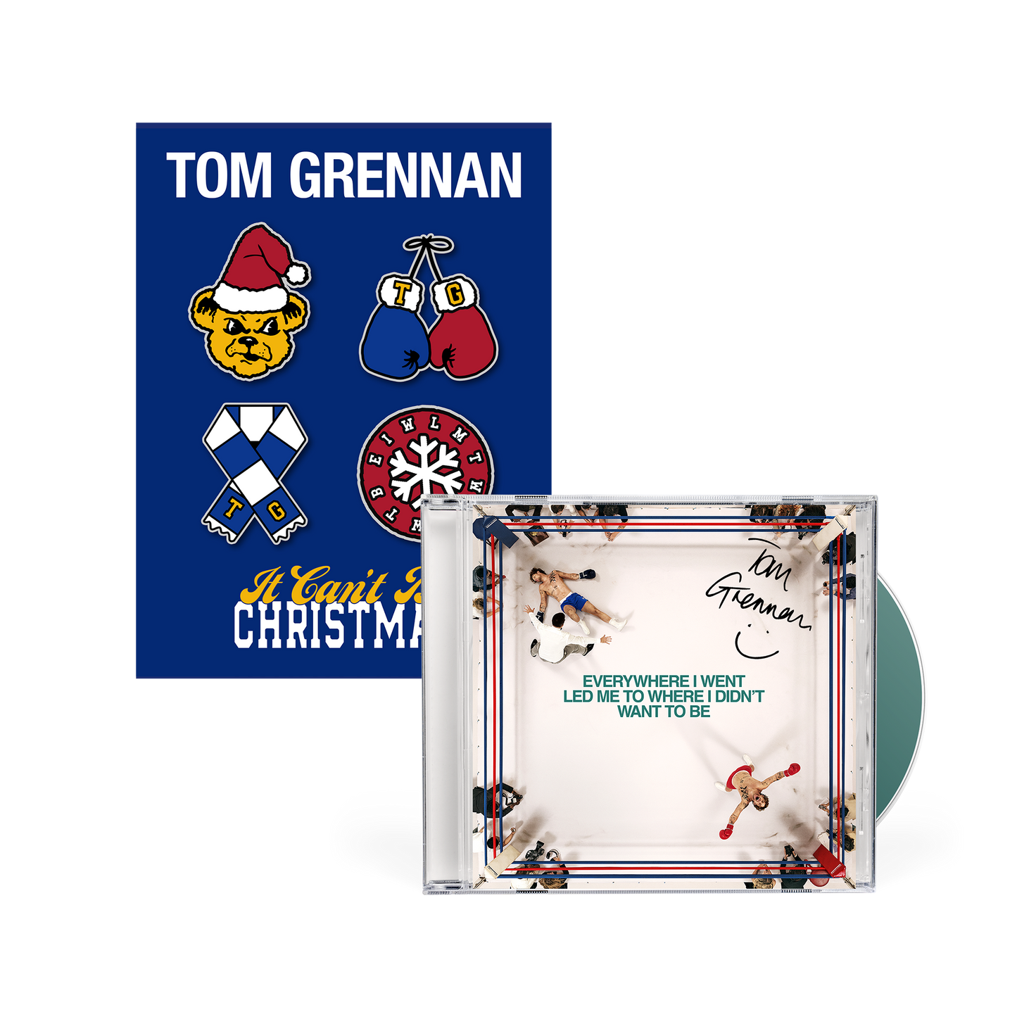 It Can't Be Christmas Pin Set + Signed CD