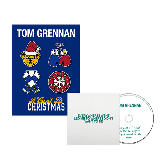 It Can't Be Christmas Pin Set + White Label Signed CD