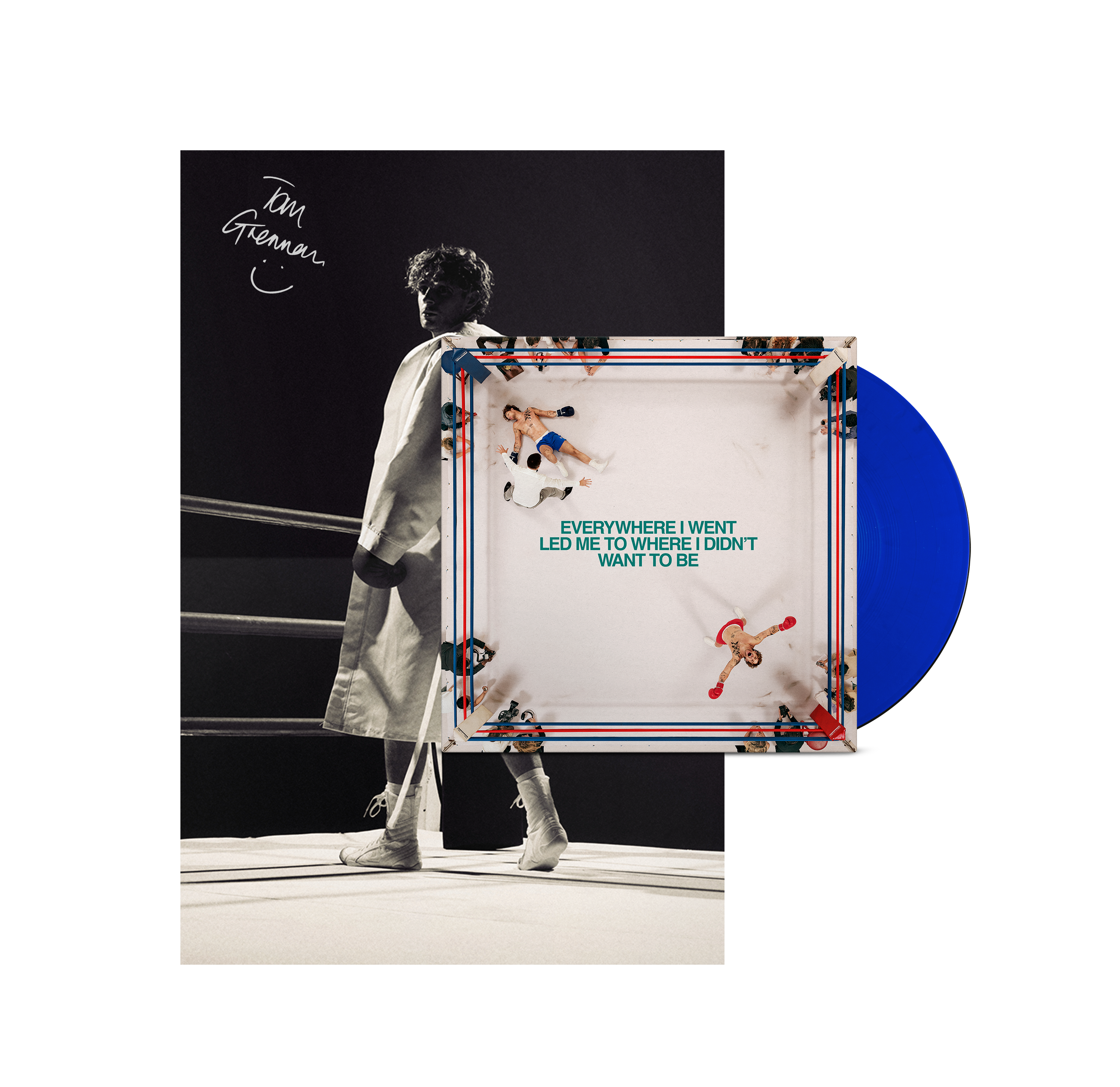 Everywhere I Went, Led Me to Where I Didn't Want to Be | Signed Blue LP