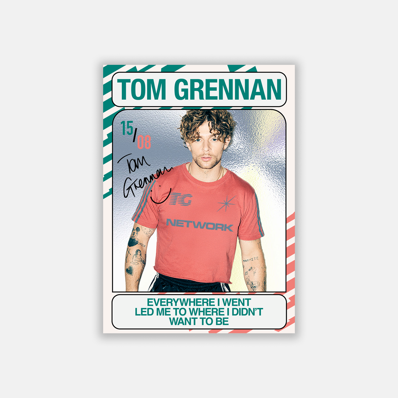 Tom Grennan Collectable Football Card Album NFC